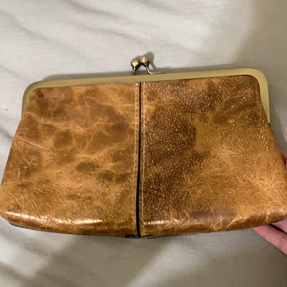 Patricia Nash cross body and clutch bronze bag